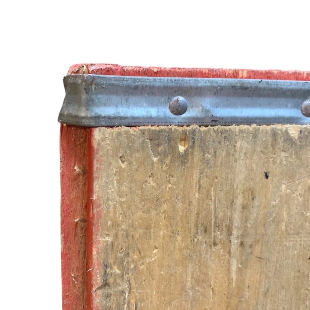 Vintage Coca-Cola Coke Soda Wood Crate Tray Red Advertising Home Decor - Picture 4 of 16